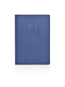 portapassaporto in pelle bluette